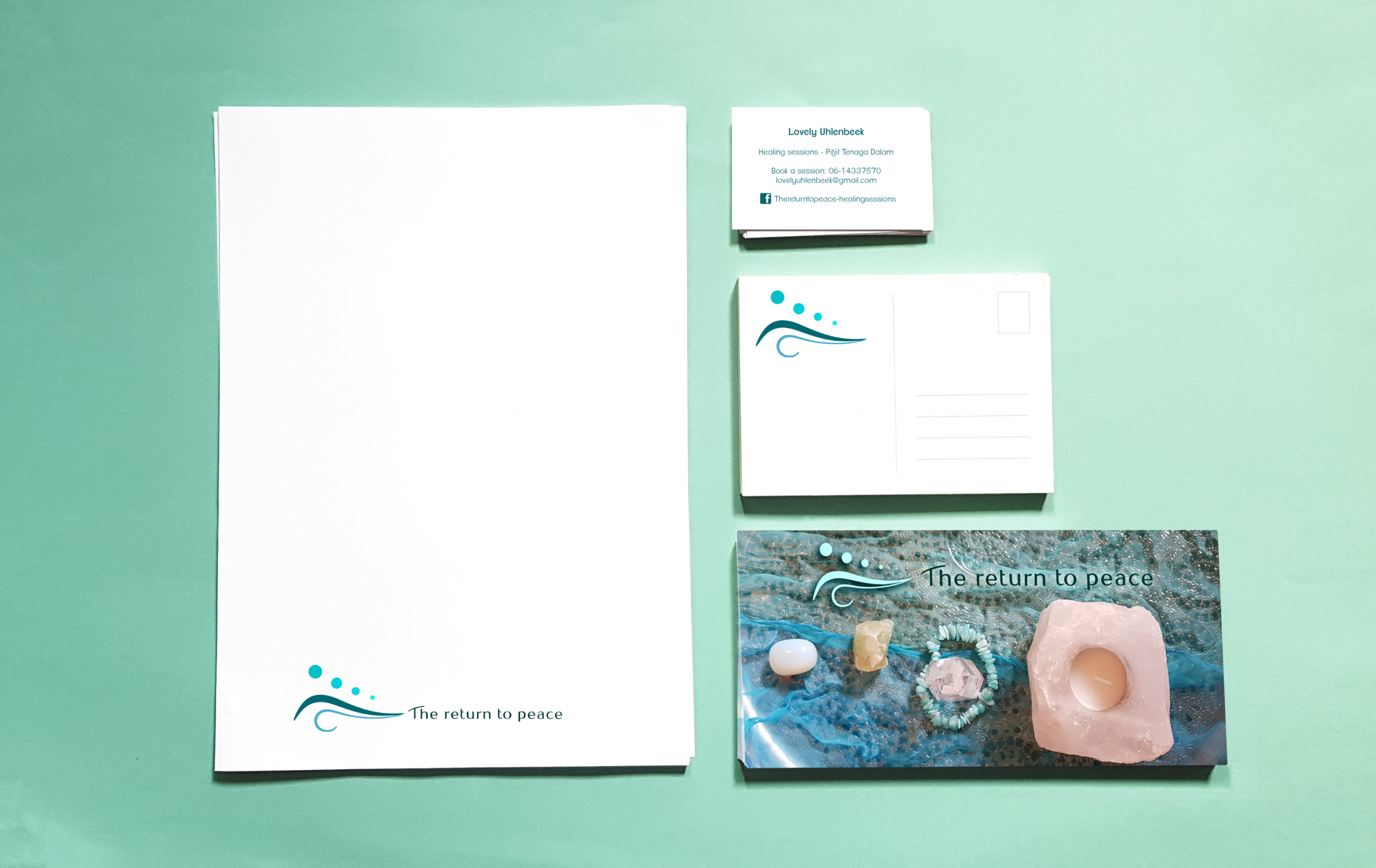 presentatie RETURN TO PEACE briefpapier